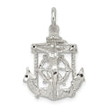 Sterling Silver Mariner Cross Pendant, 25 x 16 mm