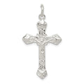 Sterling Silver Crucifix Pendant, 37 x 20 mm