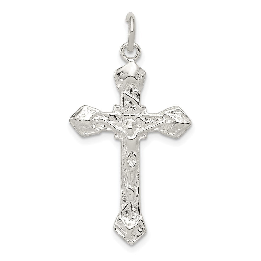 Sterling Silver Crucifix Pendant, 37 x 20 mm