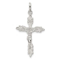 Sterling Silver INRI Crucifix Charm, 32 x 10 mm
