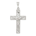 Sterling Silver Crucifix Pendant, 65 x 33 mm