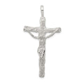 Sterling Silver Crucifix Pendant, 58 x 14 mm