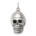 Sterling Silver Skull Pendant, 25 x 19 mm