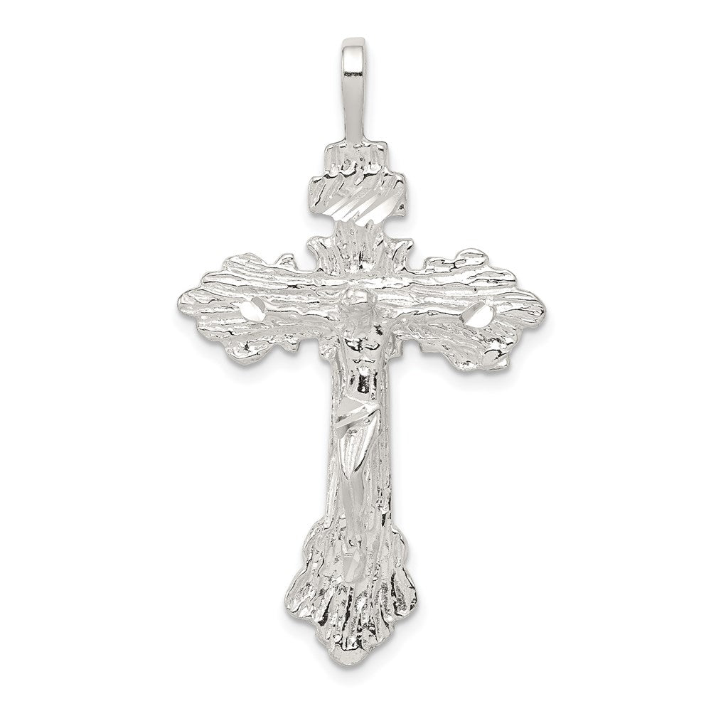 Sterling Silver Crucifix Pendant, 44 x 25 mm