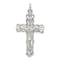 Sterling Silver Crucifix Pendant, 40 x 21 mm