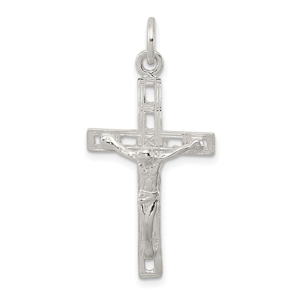Sterling Silver Crucifix Pendant, 35 x 17 mm, 1.23 g