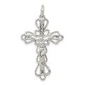 Sterling Silver Crucifix Pendant, 36 x 20 mm