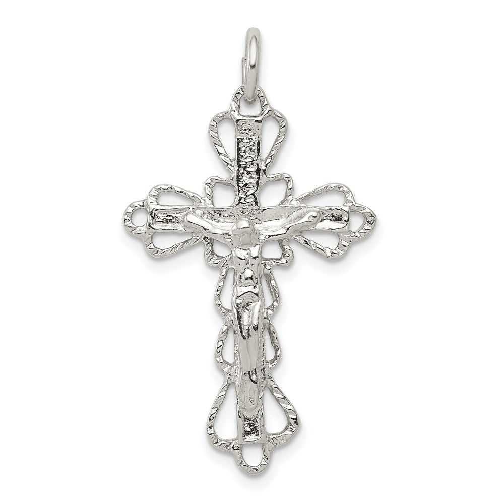 Sterling Silver Crucifix Pendant, 36 x 20 mm