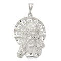 Sterling Silver Ecce Homo Pendant, 62 x 39 mm