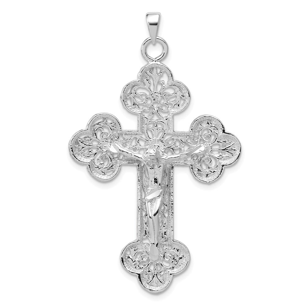 Sterling Silver Crucifix Pendant, 61 x 33 mm