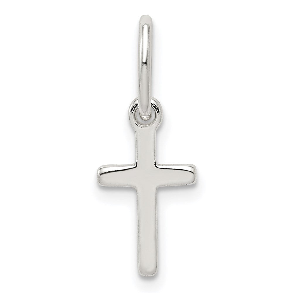 Sterling Silver Small Cross Charm, 18 x 10 mm