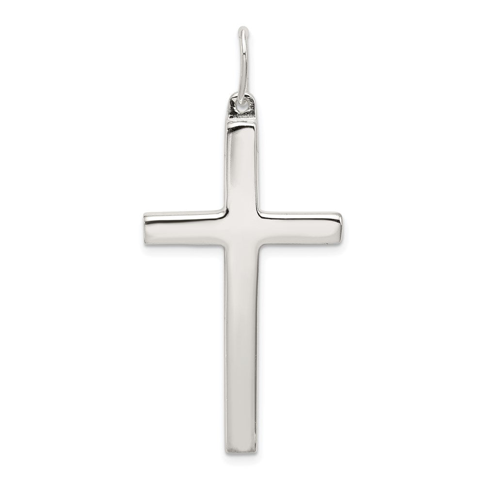 Sterling Silver Latin Cross Pendant, 40 x 21 mm