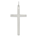 Sterling Silver Latin Cross Pendant, 53 x 28 mm