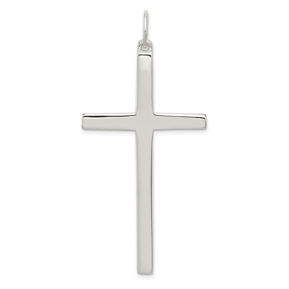 Sterling Silver Latin Cross Pendant, 53 x 28 mm