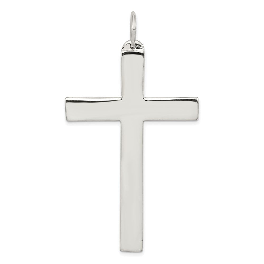 Sterling Silver Latin Cross Charm, 58 x 37 mm