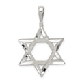 Sterling Silver Star of David Charm, 37 x 24 mm