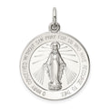 Sterling Silver Miraculous Medal, 29 x 21 mm