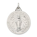 Sterling Silver Miraculous Medal, 33 x 25 mm