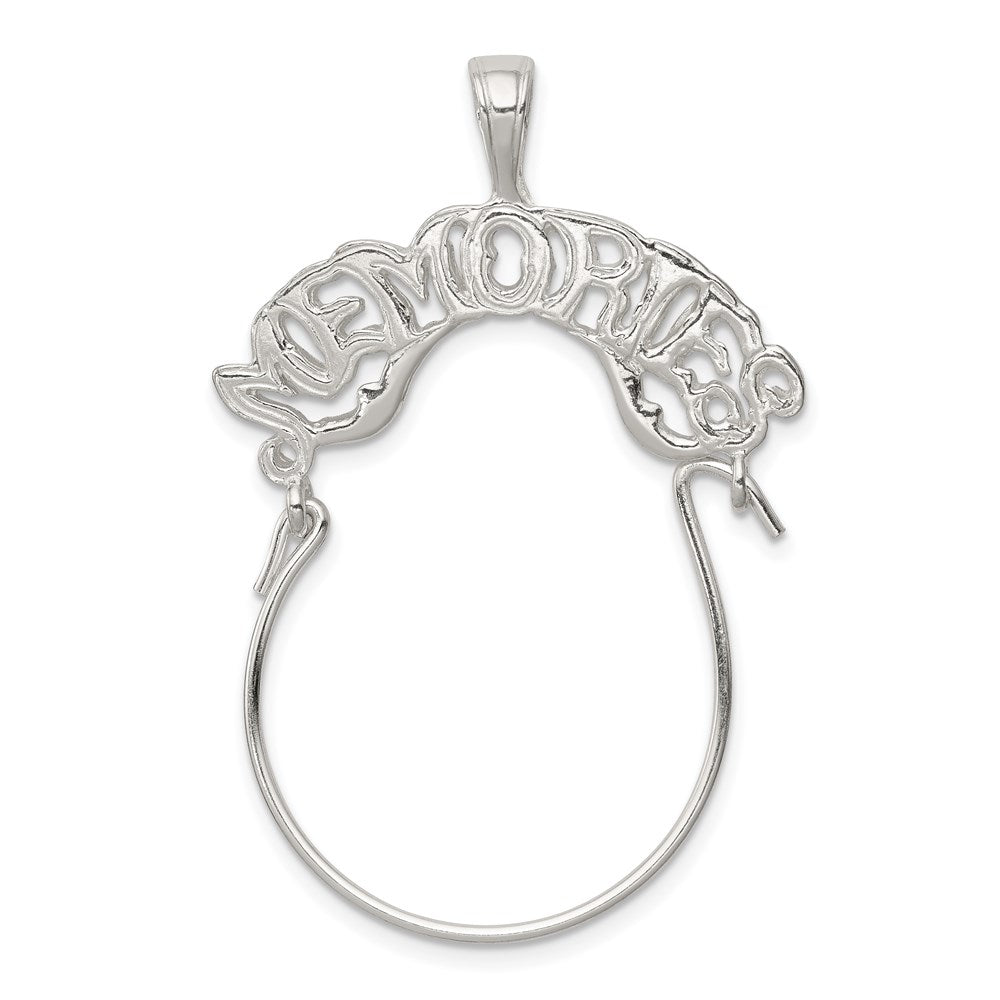 Sterling Silver Memories Charm Holder, 44 x 32 mm