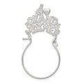 Sterling Silver #1 Grandmother Charm Holder, 44 x 24 mm
