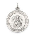 Sterling Silver Our Lady of Perpetual Help Medal, 26 x 18 mm