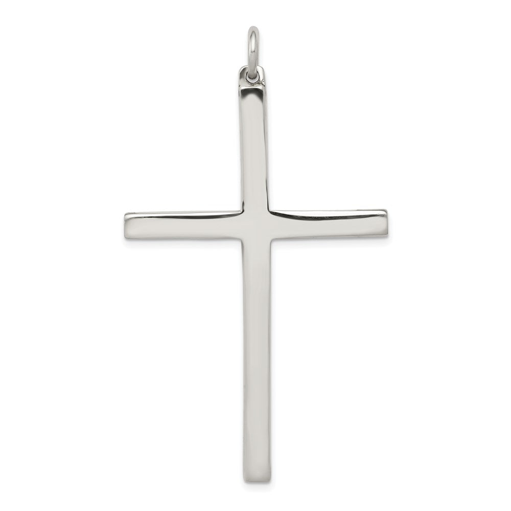 Sterling Silver Latin Cross Pendant, 55 x 36 mm