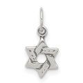 Sterling Silver Small Star of David Charm, 10 x 7 mm