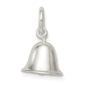Sterling Silver Moveable Bell Charm, 18 x 10 mm