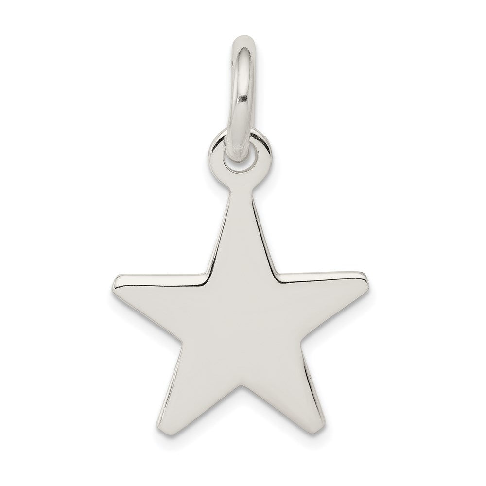 Sterling Silver Star Pendant, 31 x 20 mm