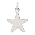 Sterling Silver Star Pendant, 37 x 28 mm