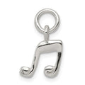 Sterling Silver Music Note Charm, 12 x 10 mm