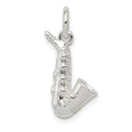 Sterling Silver Saxophone Charm, 17 x 10 mm