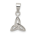 Sterling Silver Trinity Charm, 12 x 10 mm