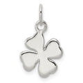 Sterling Silver 4 Leaf Clover Charm, 17 x 12 mm