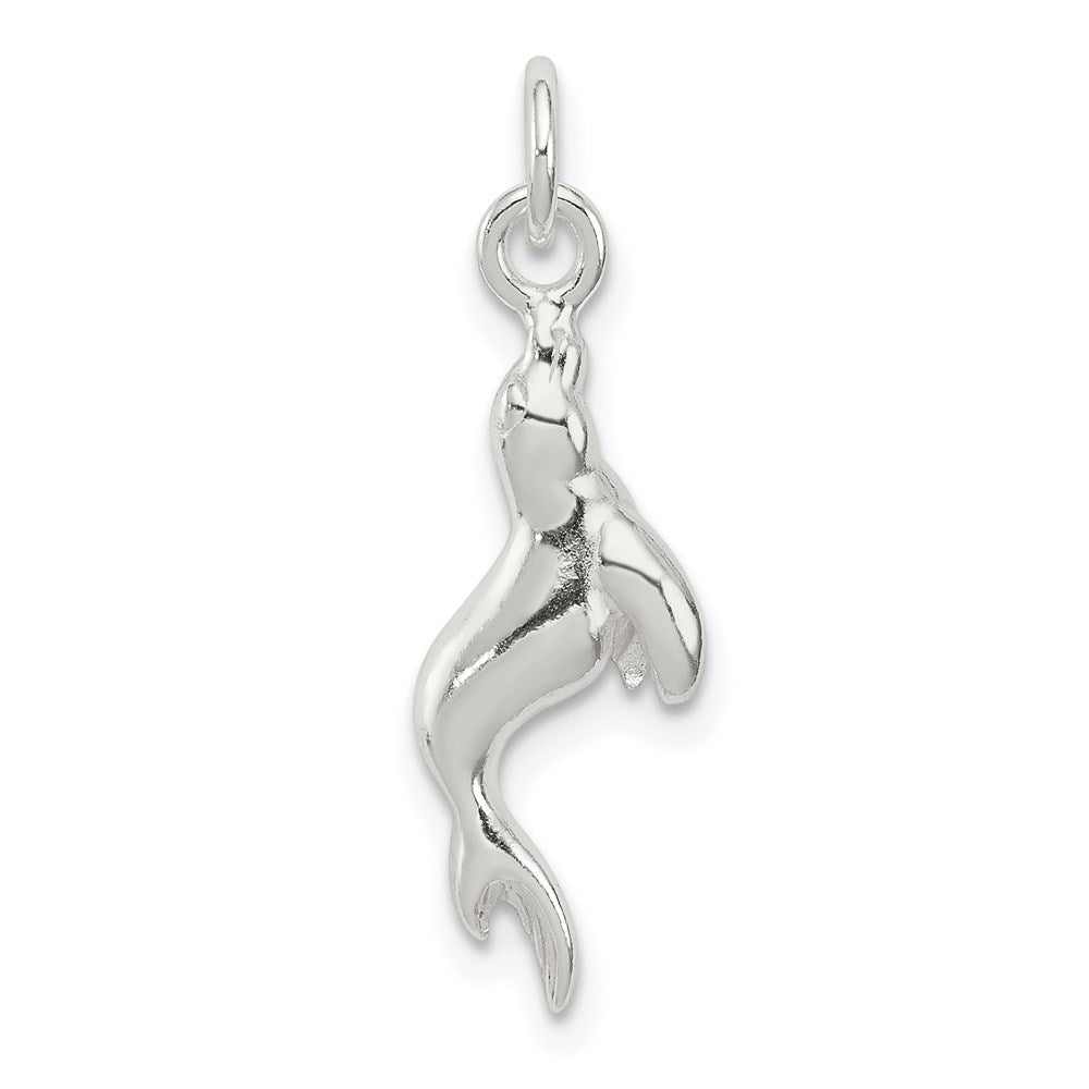 Sterling Silver Seal Charm, 22 x 7.5 mm