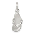 Sterling Silver Flip Flop Charm, 19 x 8 mm