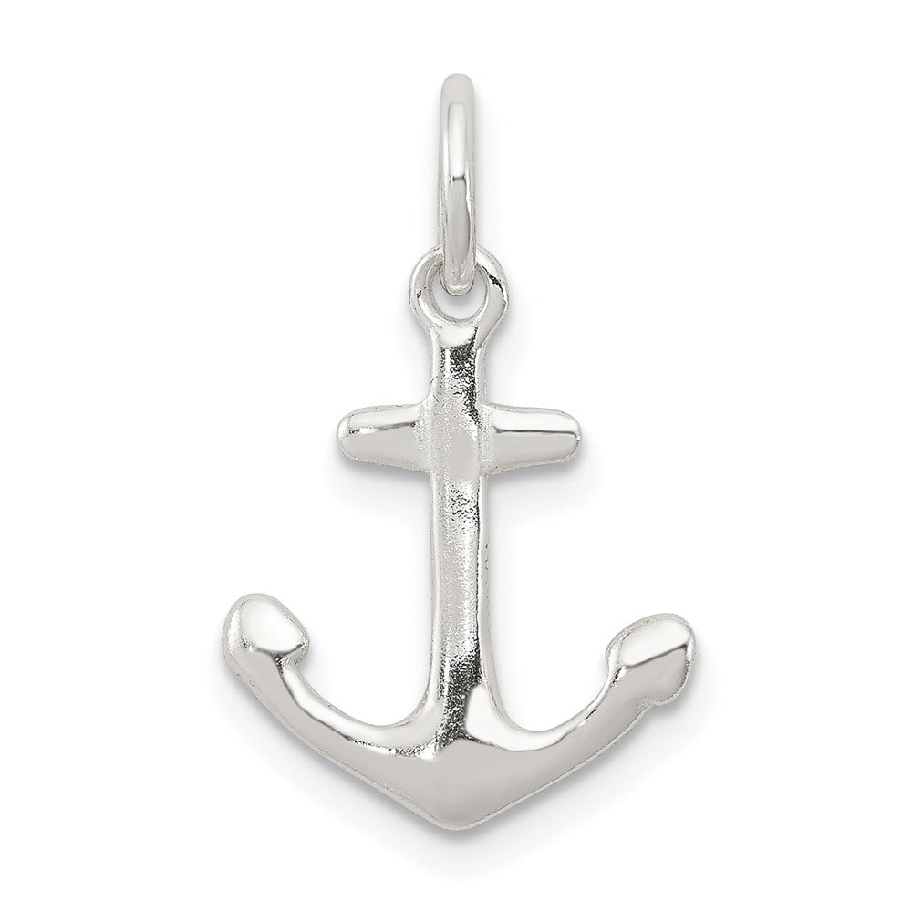 Sterling Silver Anchor Charm, 17 x 15 mm