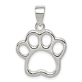 Sterling Silver Paw Pendant, 21 x 20 mm