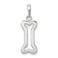 Sterling Silver Bone Pendant, 20 x 9 mm