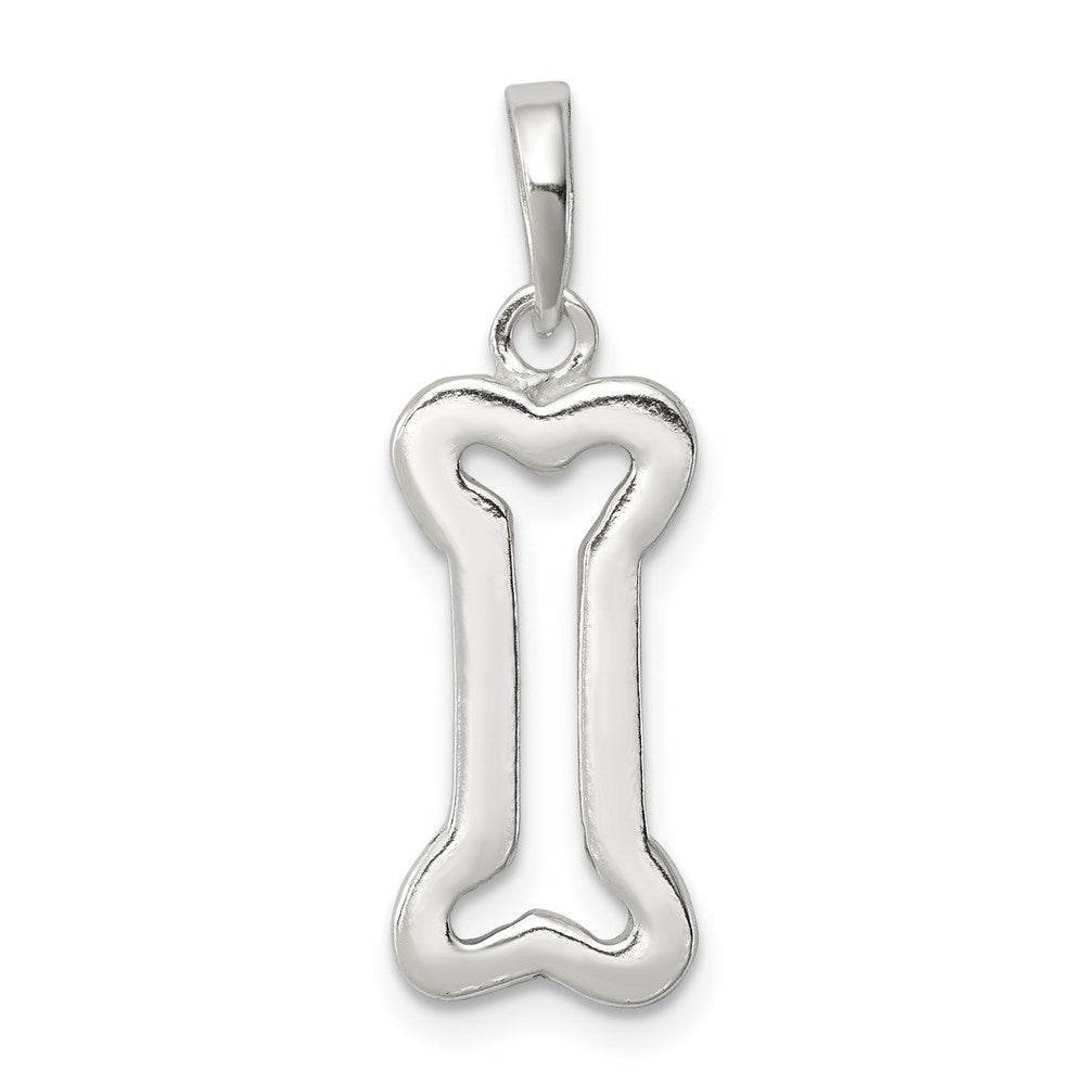 Sterling Silver Bone Pendant, 20 x 9 mm