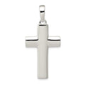 Sterling Silver Polished Cross Pendant, 42 x 20 mm, 4.05 g