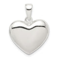 Sterling Silver Polished Heart Pendant, 22 x 20 mm