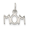 Sterling Silver Polished Mom Charm, 12 x 12 mm, 0.41 g - ID5S9QC67558L7