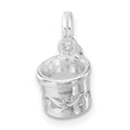 Sterling Silver Polished Mug Charm, 13.9 x 11.6 mm