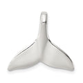 Sterling Silver Whale Tail Slide Pendant, 20 x 19.5 mm