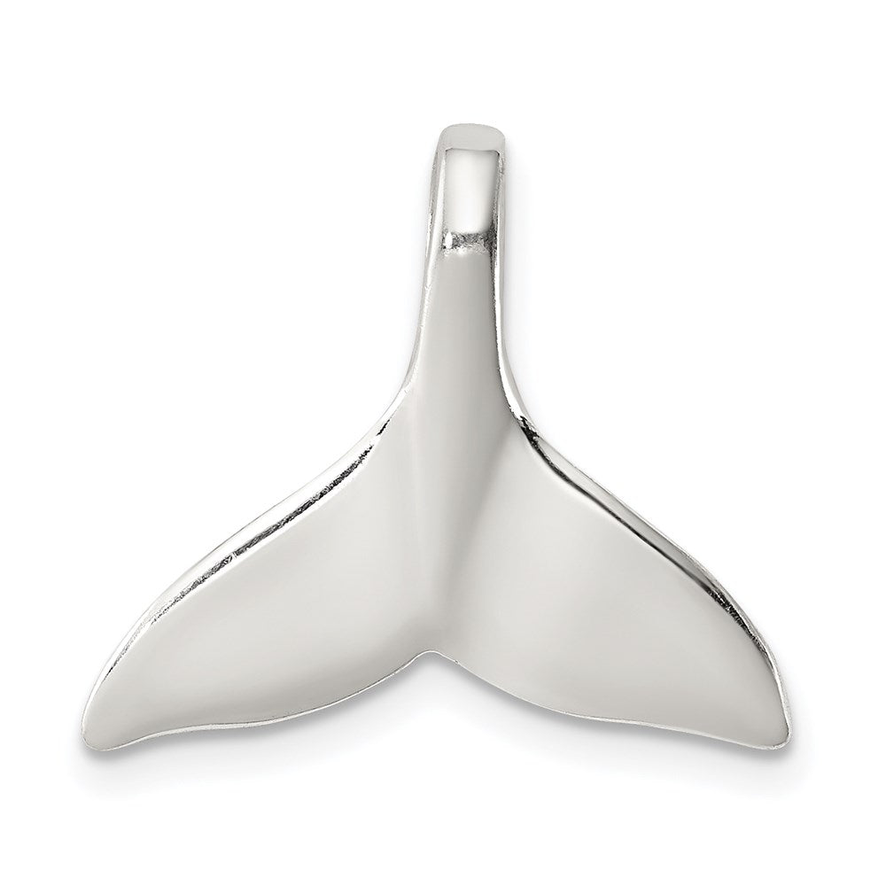 Sterling Silver Whale Tail Slide Pendant, 20 x 19.5 mm