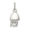 Sterling Silver Jellyfish Charm, 15 x 6 mm