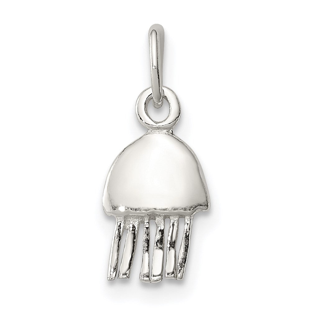Sterling Silver Jellyfish Charm, 15 x 6 mm