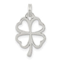Sterling Silver Four Leaf Clover Charm, 20 x 12 mm