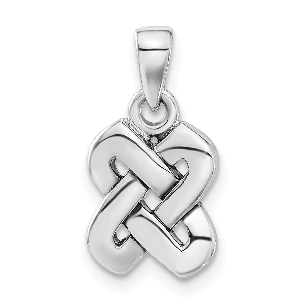 Sterling Silver Celtic Knot Pendant, 18.9 x 10 mm